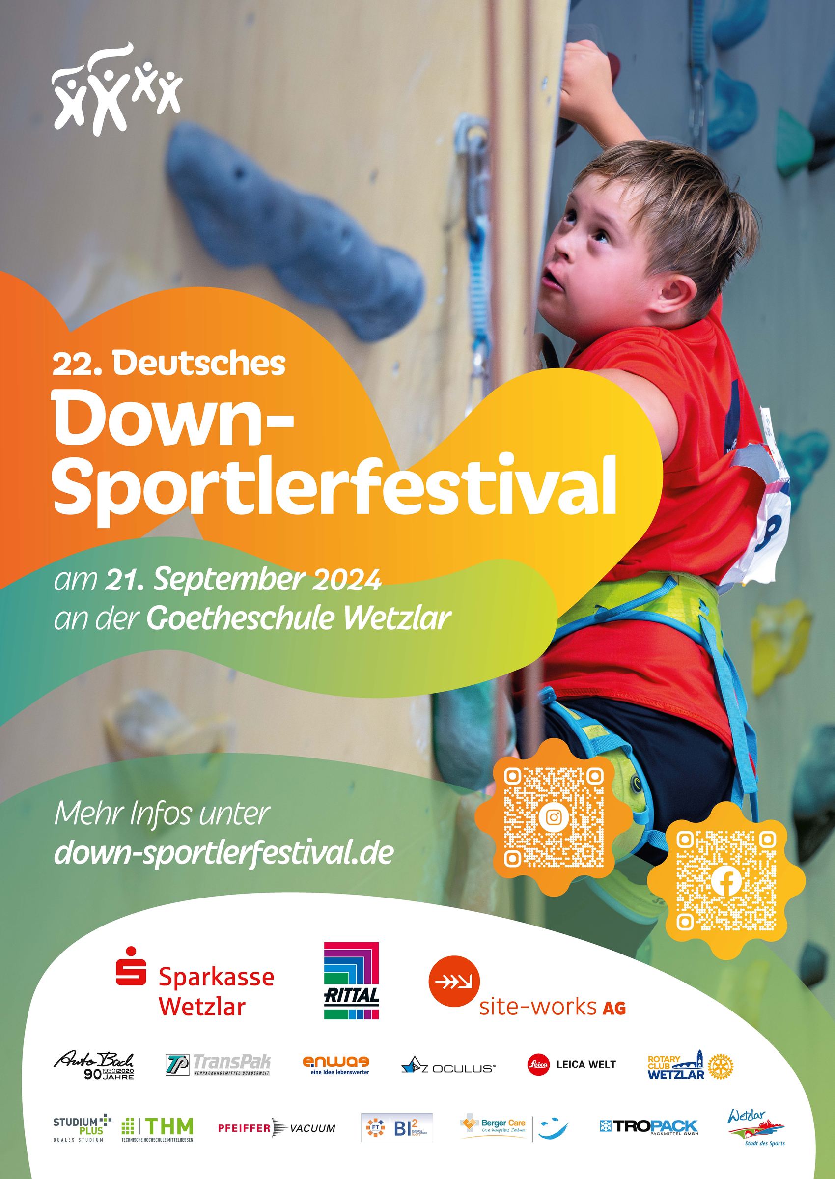 Plakat Down-Sportlerfestival